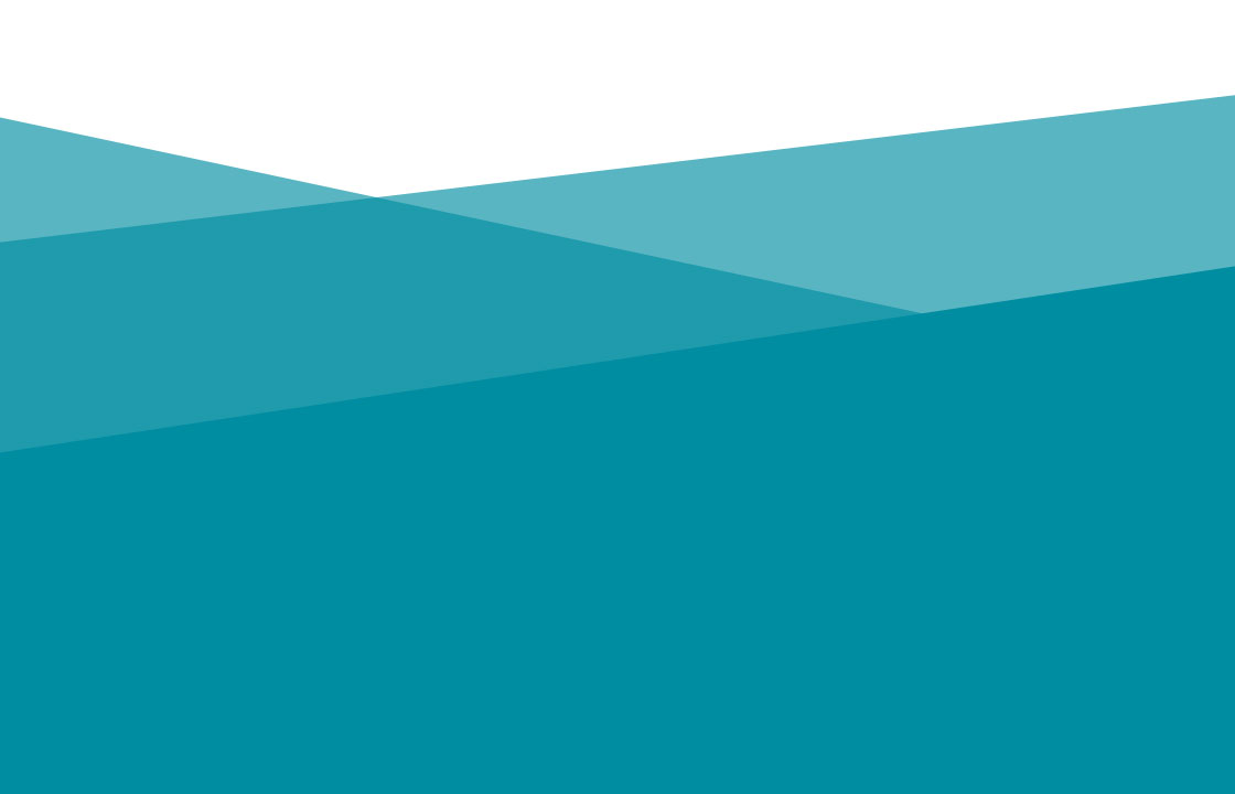 angled blocks of teal